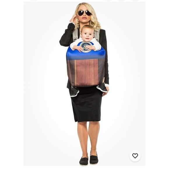 Adult's Baby And Me Secret Service POTUS Carrier Costume Accessory Kit NEW - Picture 2 of 7